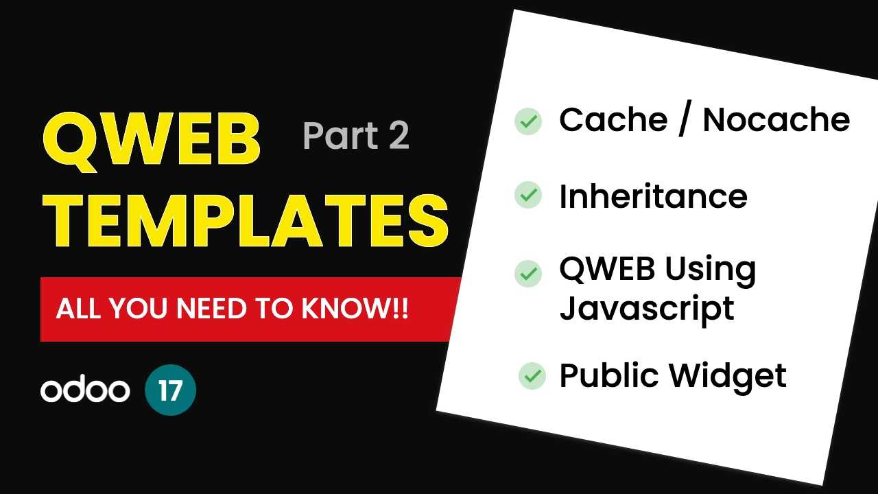 Odoo QWEB Templates - Python & Javascript | AJScript